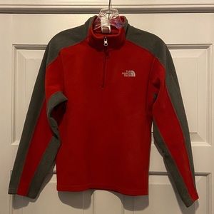 The North Face zip neck fleece pullover/sweatshirt